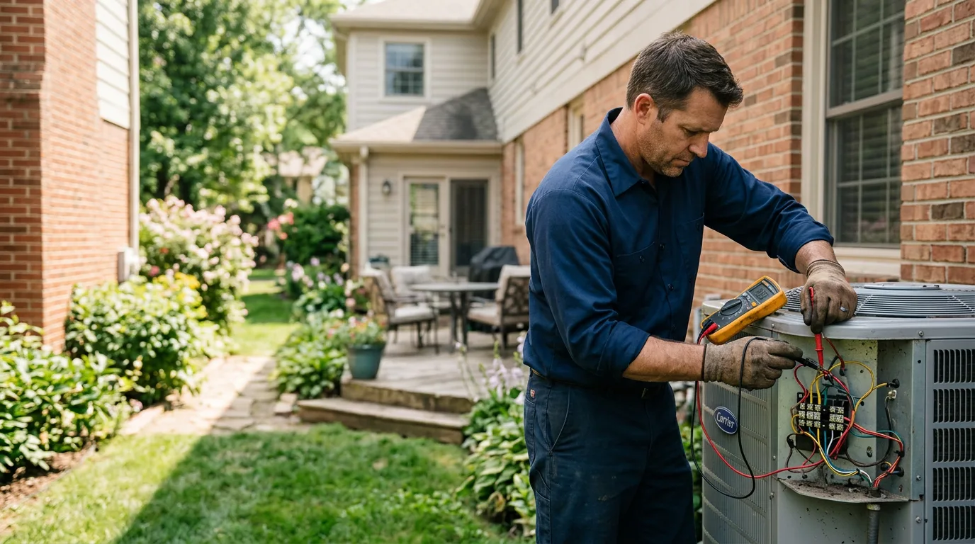 HVAC technician working near Haskell, TX